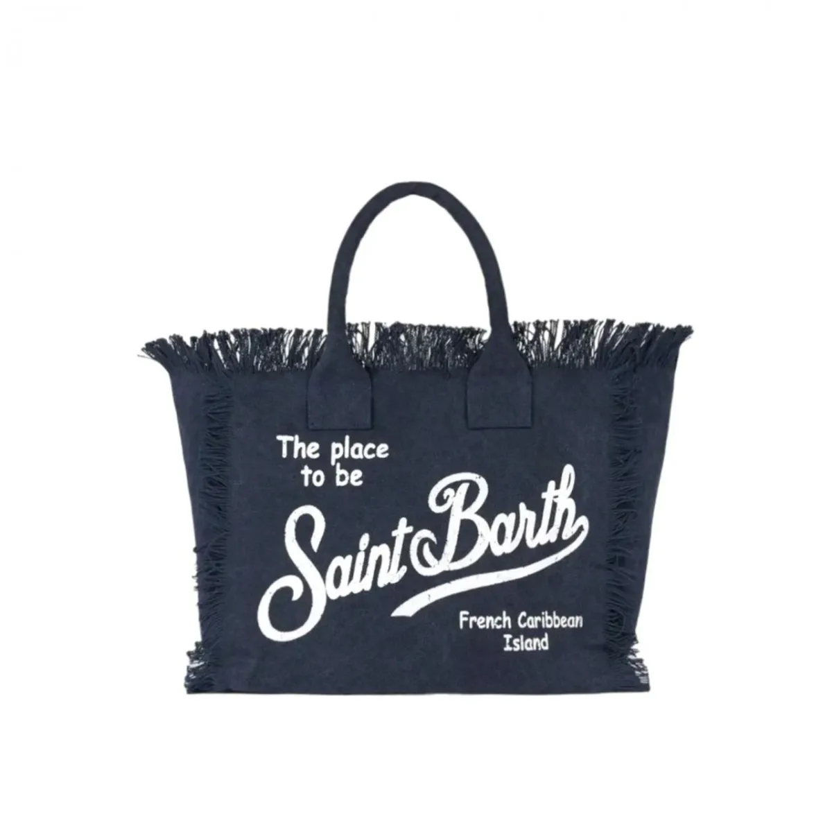 Borsa Vanity In Lino Blue Navy