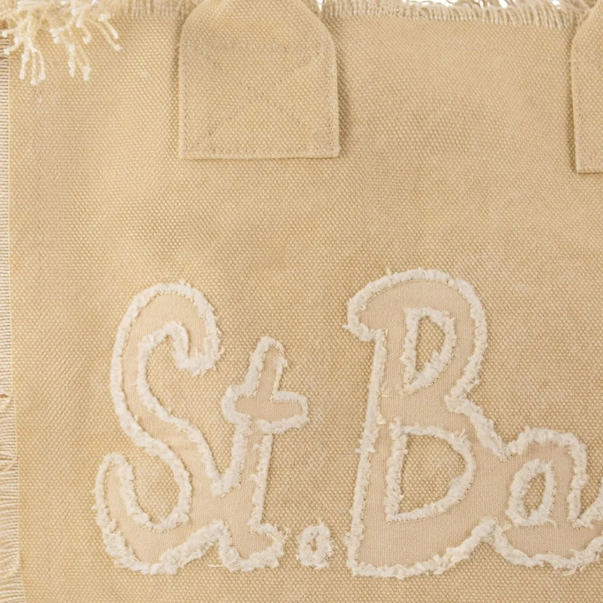 Borsa Vanity Patch In Canvas Beige