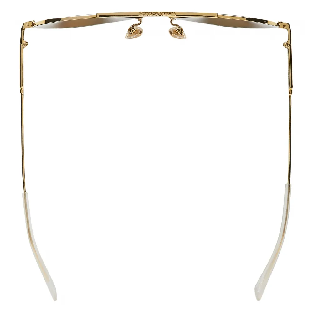 Bottega Veneta - Metal Aviator Sunglasses - Gold - Sunglasses - Bottega Veneta Eyewear