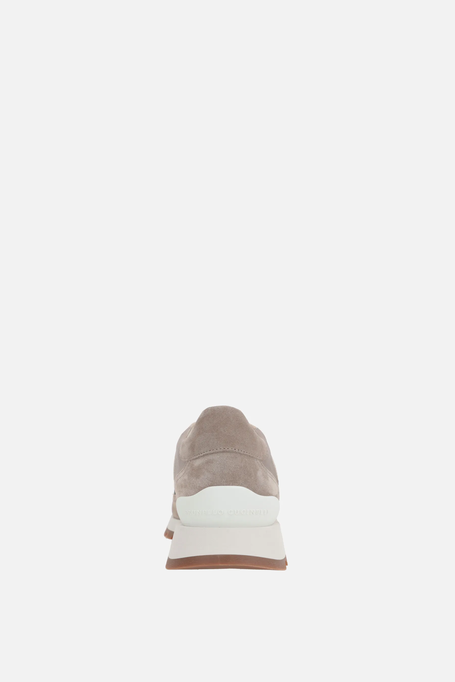 BRUNELLO CUCINELLI sneaker in suede e canvas con Precious Contour