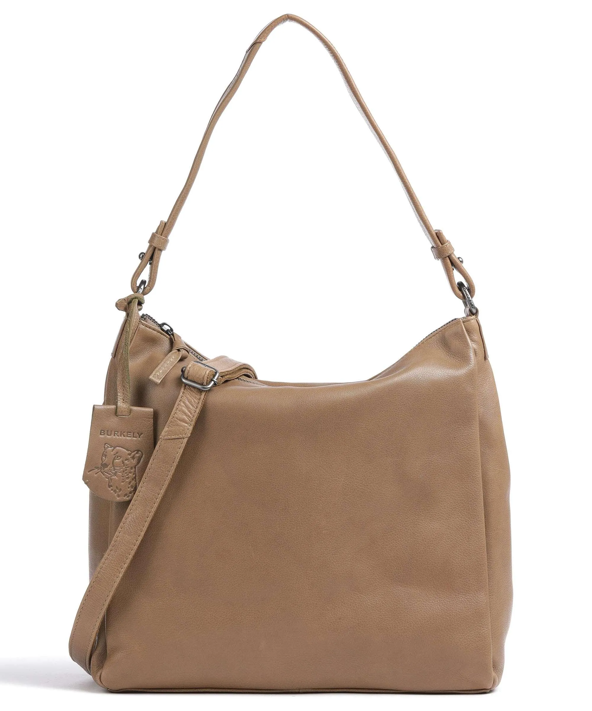  Burkely Just Jolie Borsa hobo pelle granulata cachi  