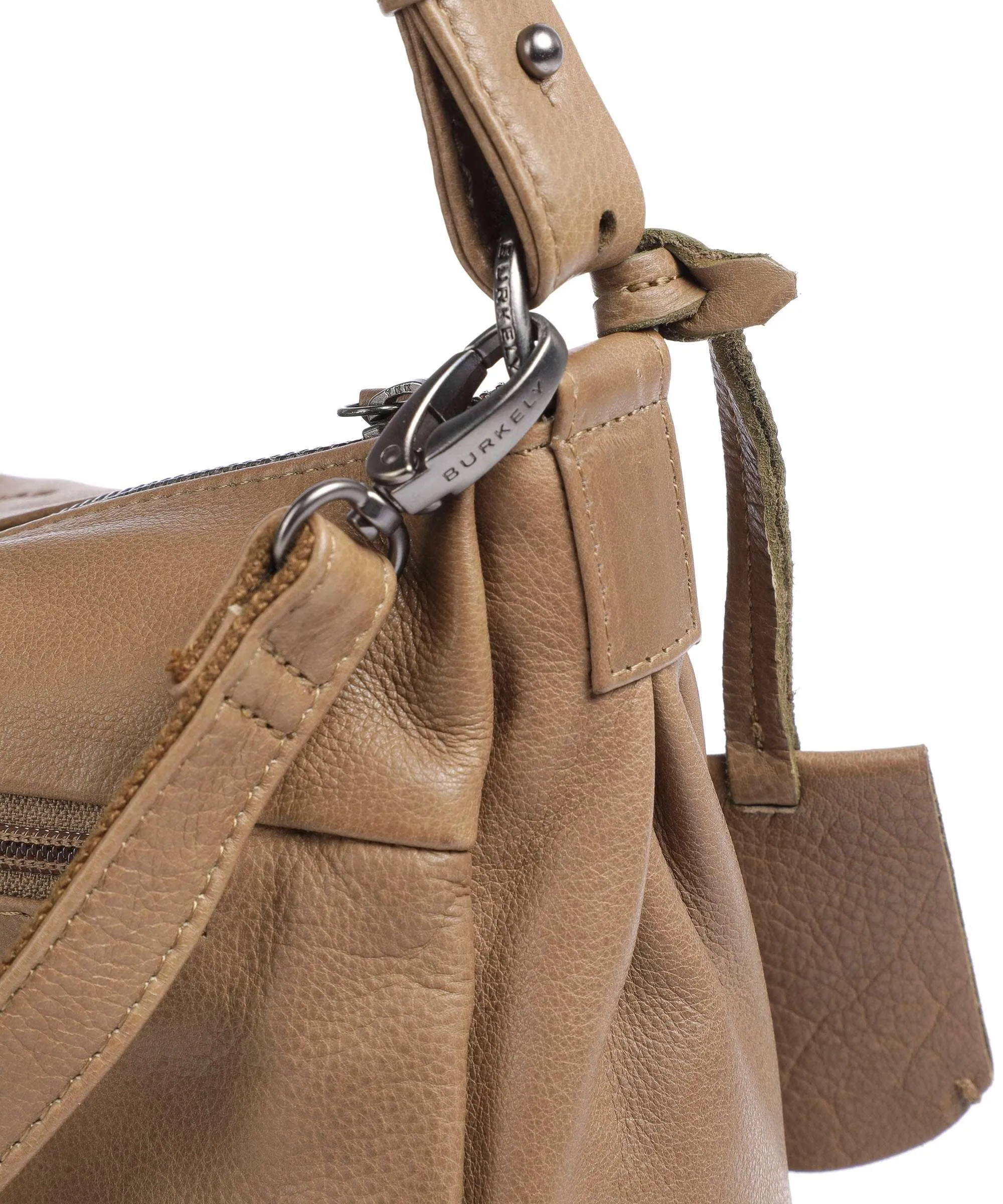  Burkely Just Jolie Borsa hobo pelle granulata cachi  