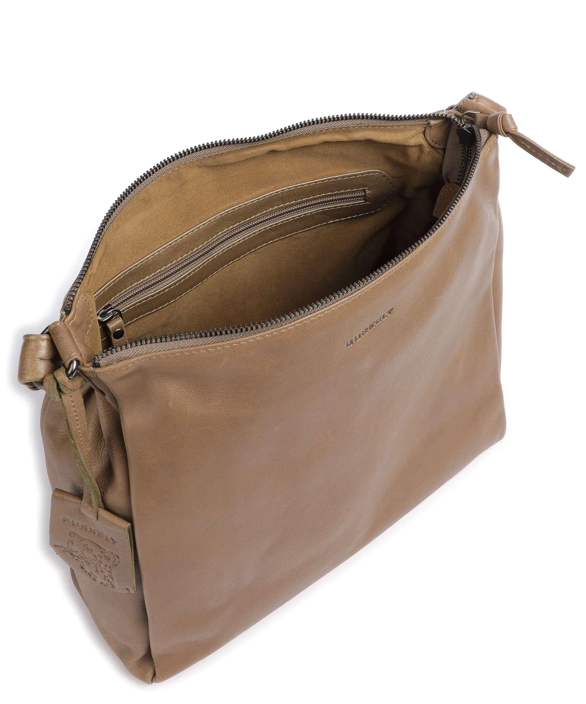  Burkely Just Jolie Borsa hobo pelle granulata cachi  