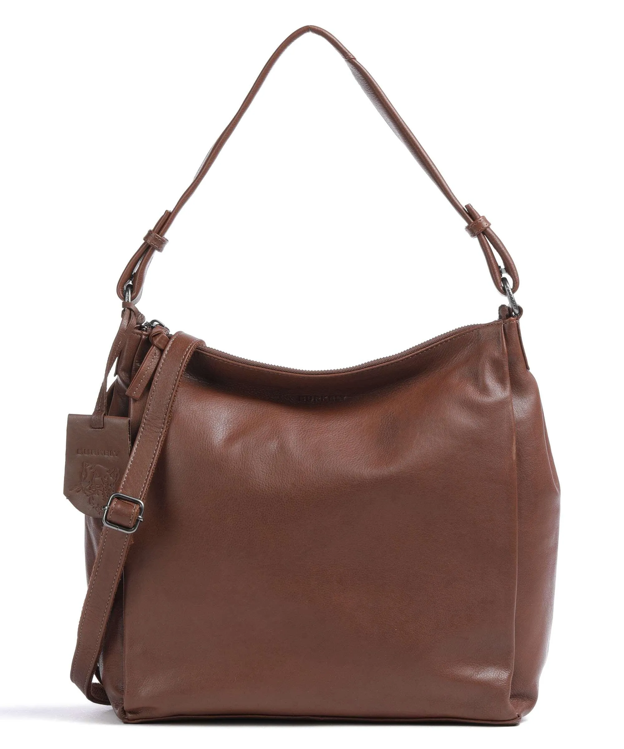  Burkely Just Jolie Borsa hobo pelle granulata marrone scuro  