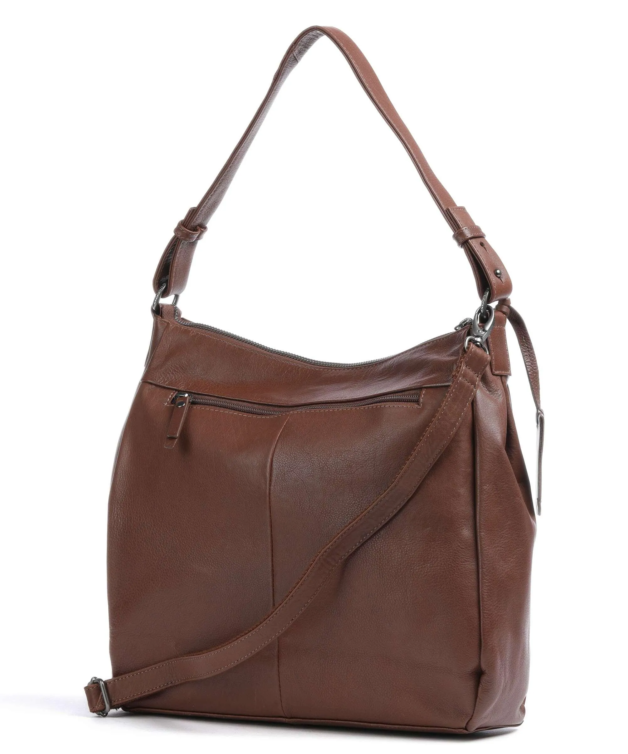  Burkely Just Jolie Borsa hobo pelle granulata marrone scuro  