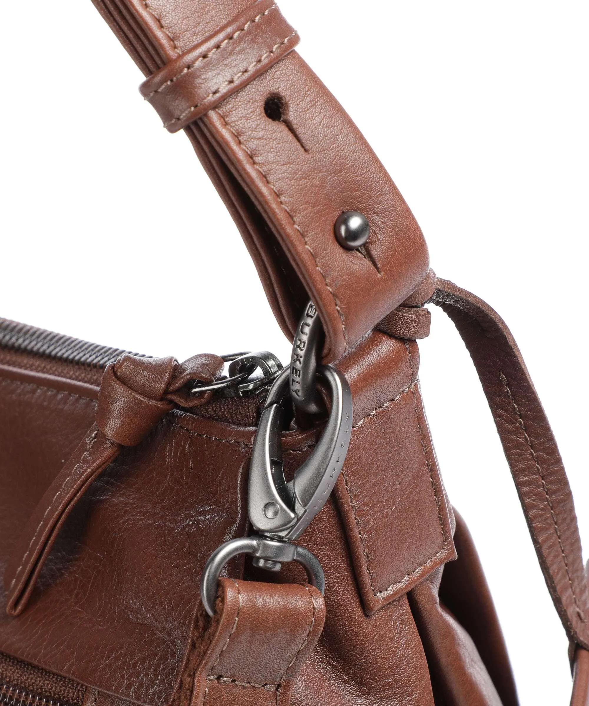  Burkely Just Jolie Borsa hobo pelle granulata marrone scuro  