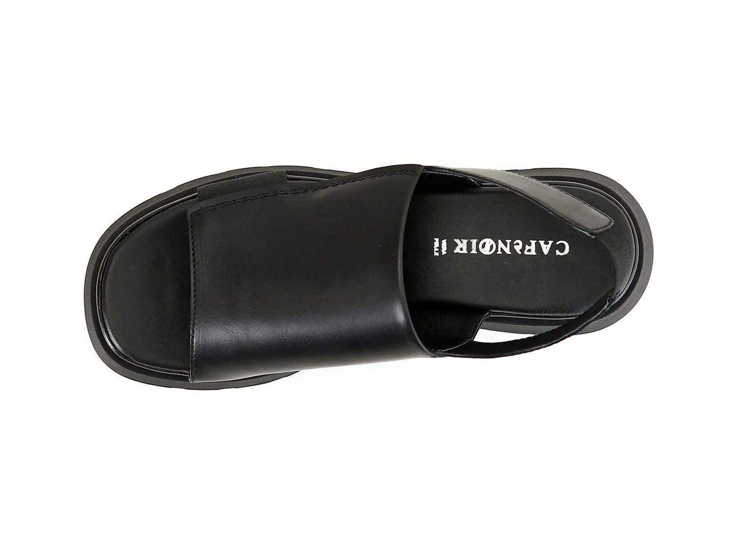 CafèNoir Donna Sandalo Zeppa mono Fascia in Pelle