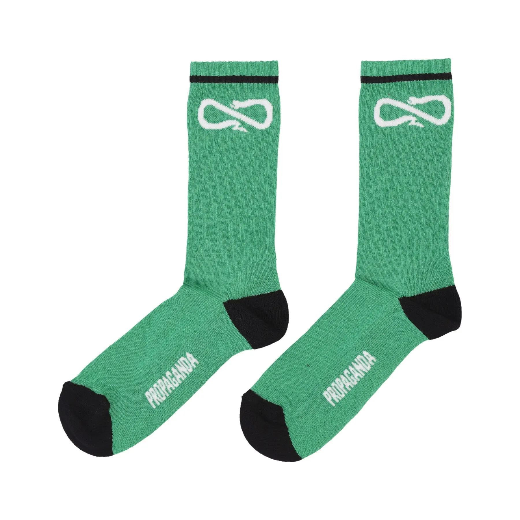 Calza Media Uomo Logo Socks Green/black