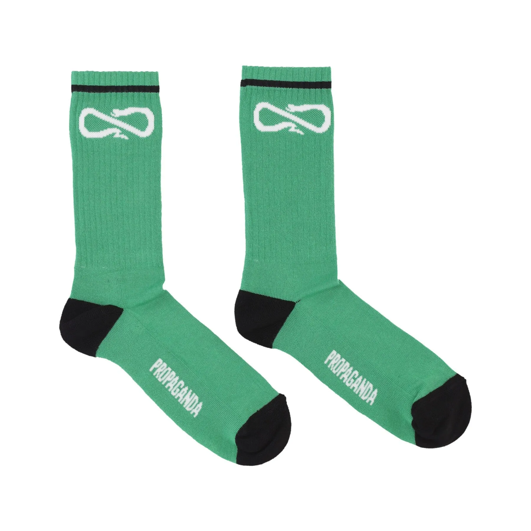 Calza Media Uomo Logo Socks Green/black