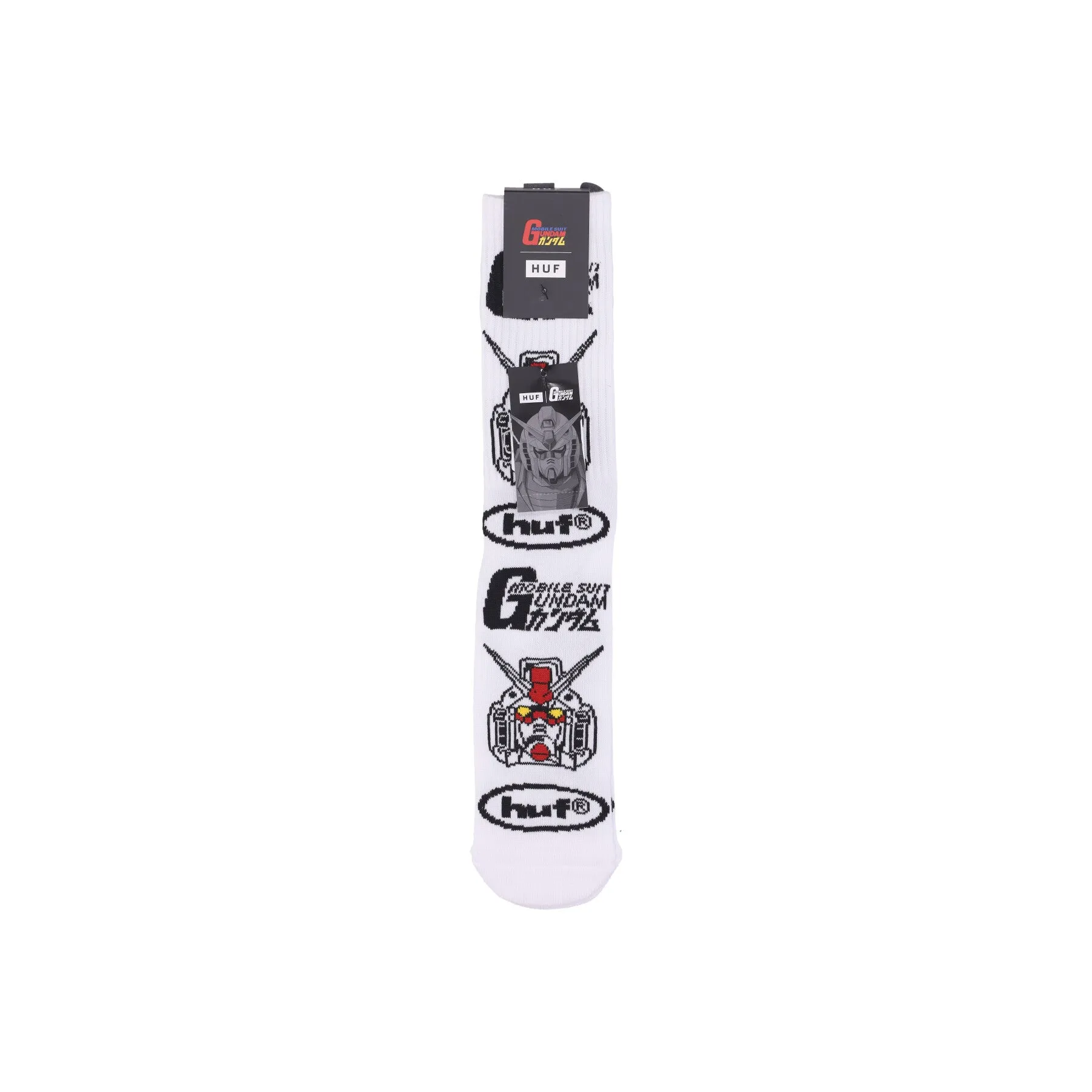 Calza Media Uomo Stacked Crew Sock X Gundam White