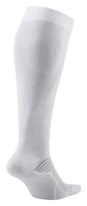 Calze a compressione bianche leggere Nike Spark, unisex