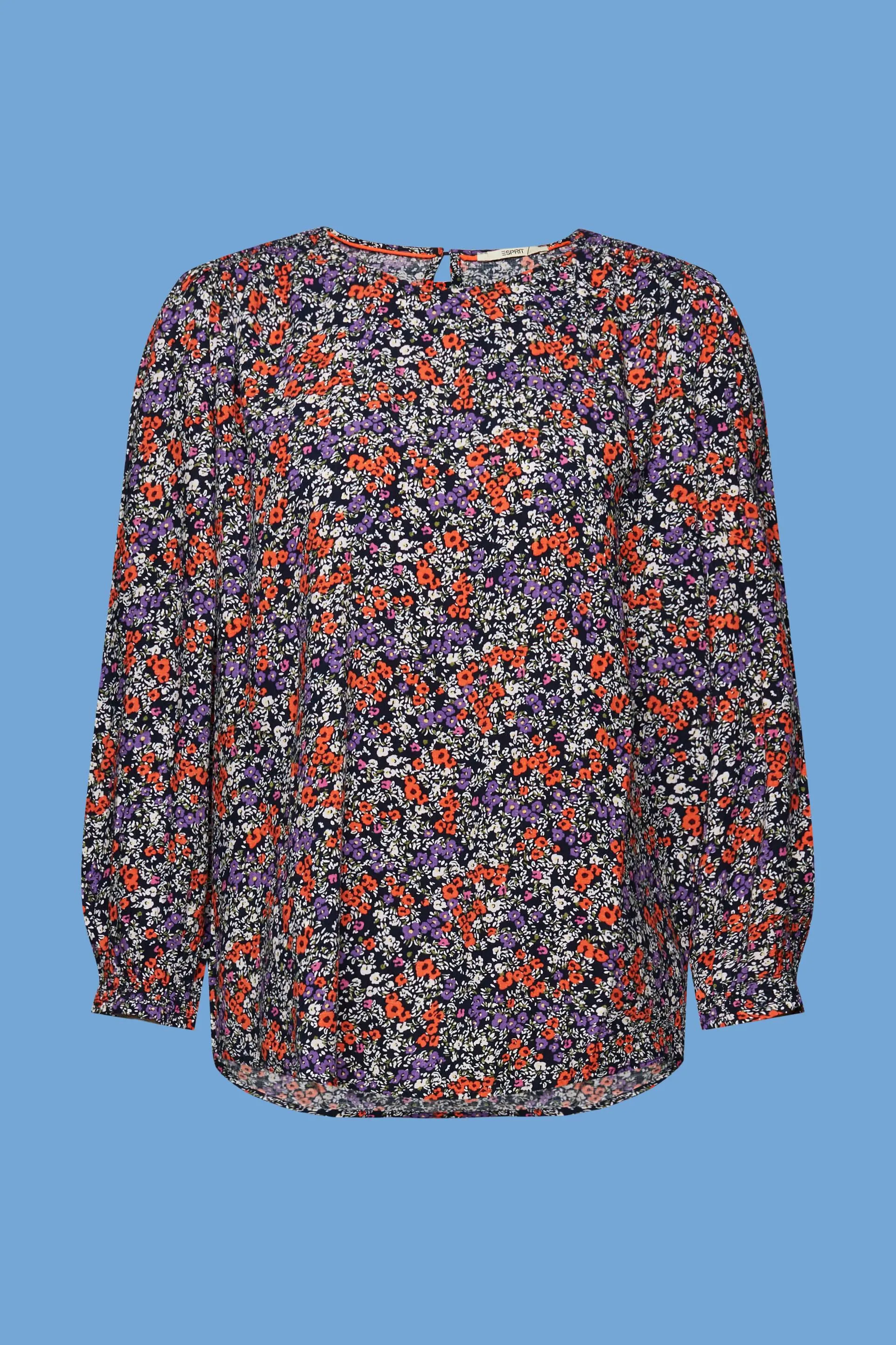 Camicetta a fiori con maniche a 3/4