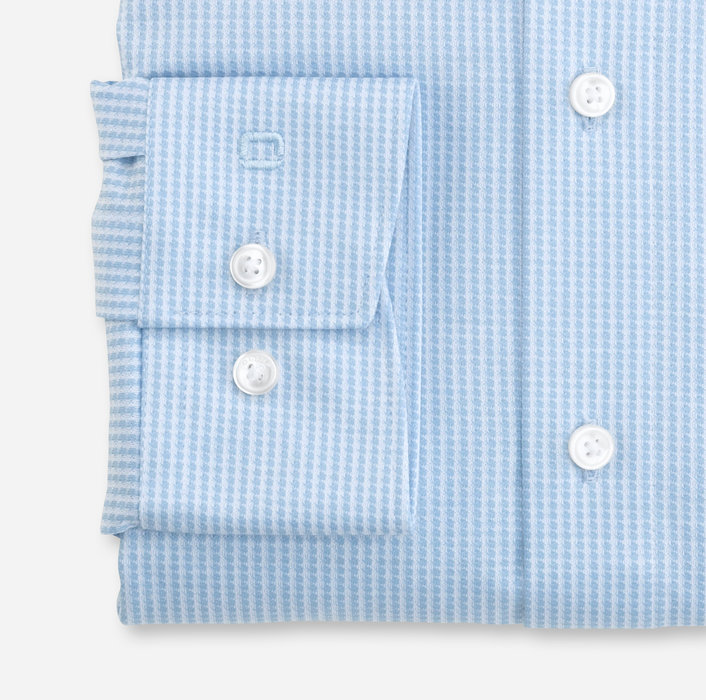 Camicia celeste micro disegno modern fit in jersey