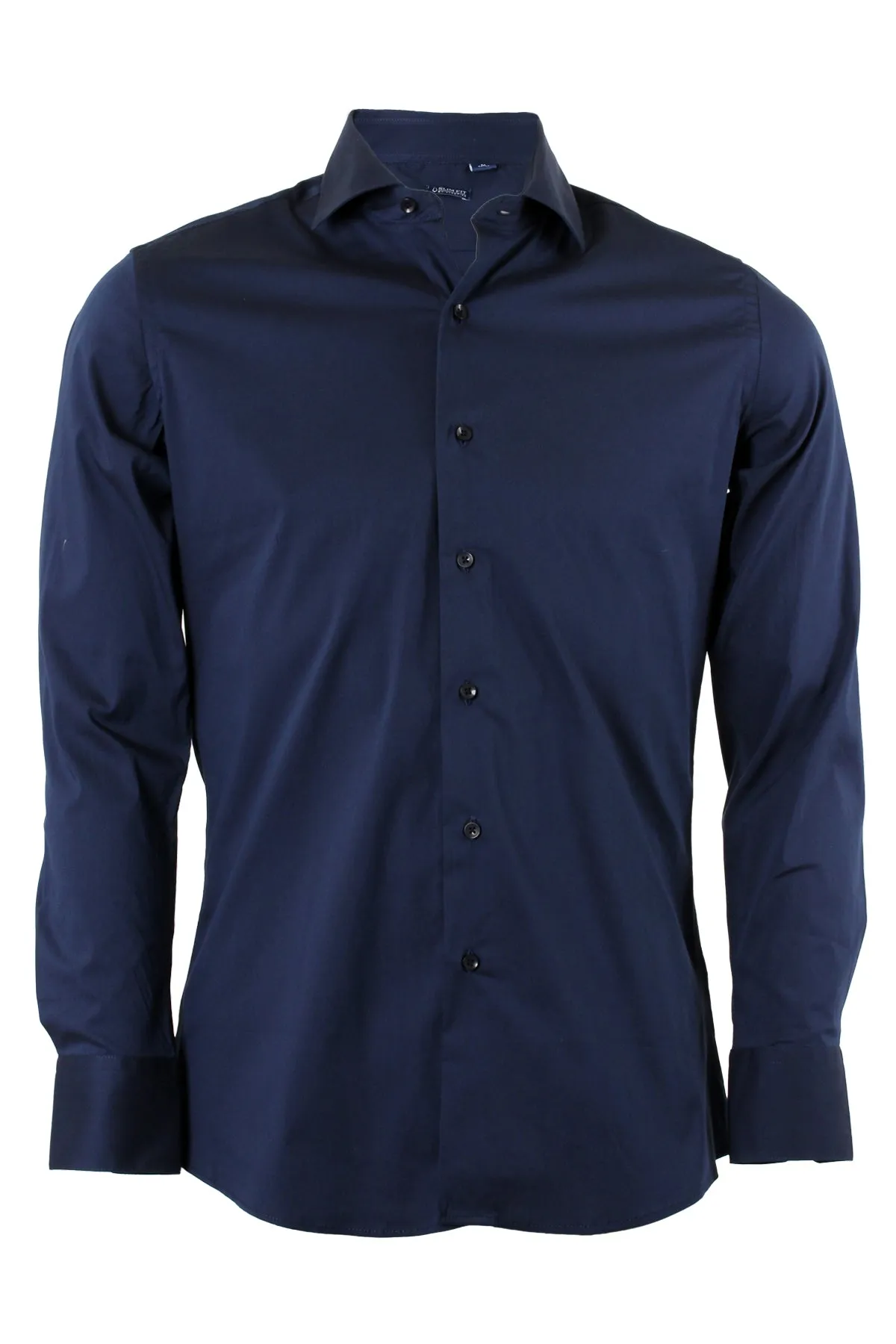 Camicia classica in cotone elasticizzato collo classico