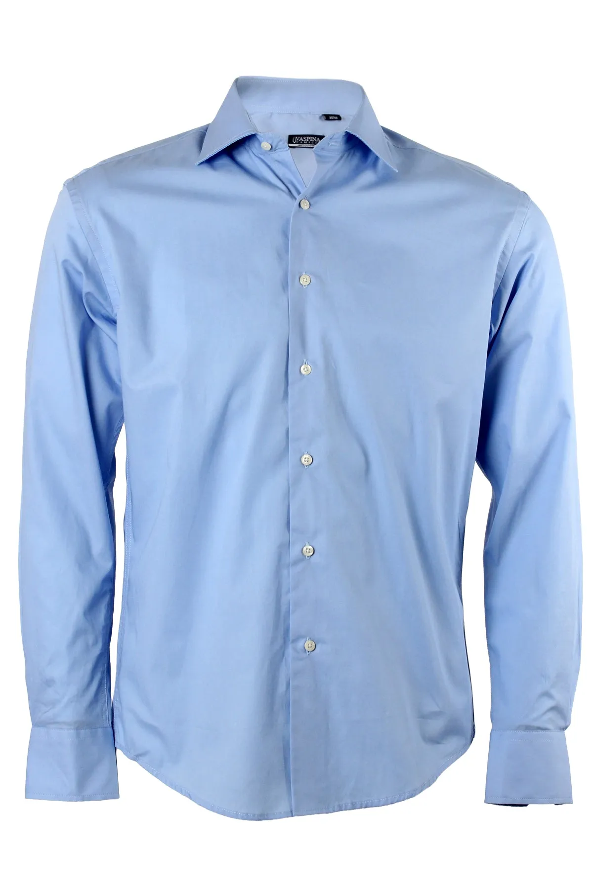 Camicia classica in cotone elasticizzato collo classico