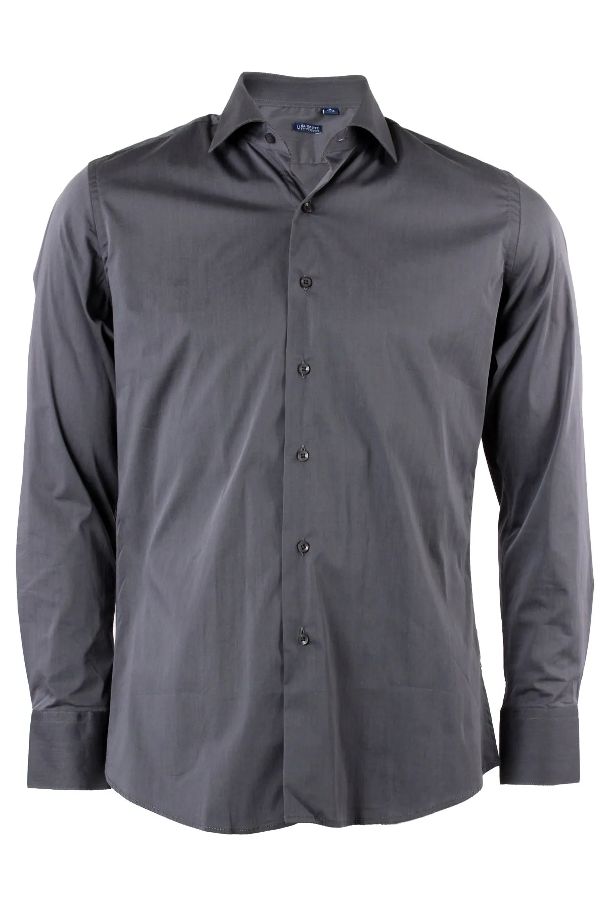 Camicia classica in cotone elasticizzato collo classico