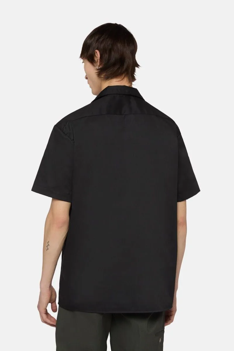 Camicia da lavoro a maniche corte uomo Nero