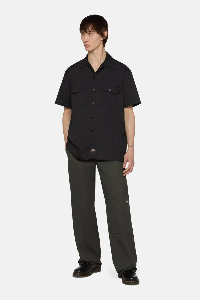 Camicia da lavoro a maniche corte uomo Nero