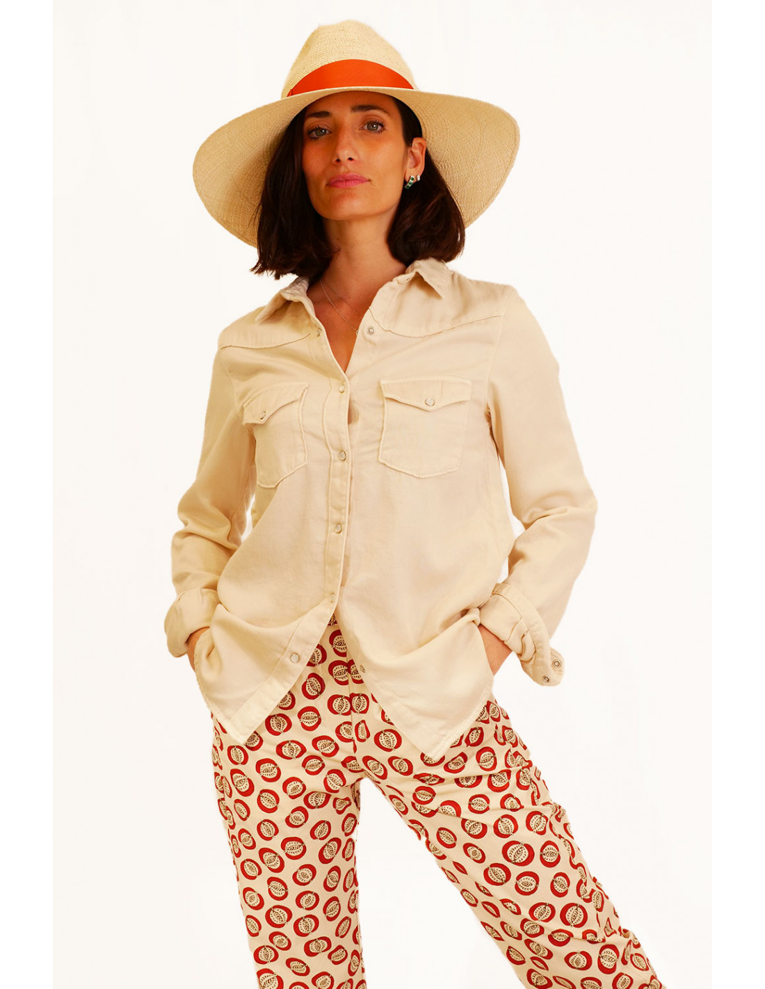 Camicia Diega Paris - Jeans Avorio