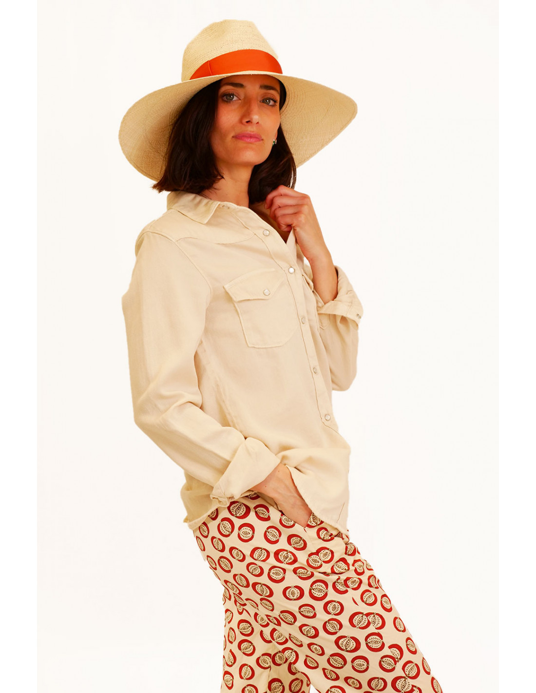 Camicia Diega Paris - Jeans Avorio