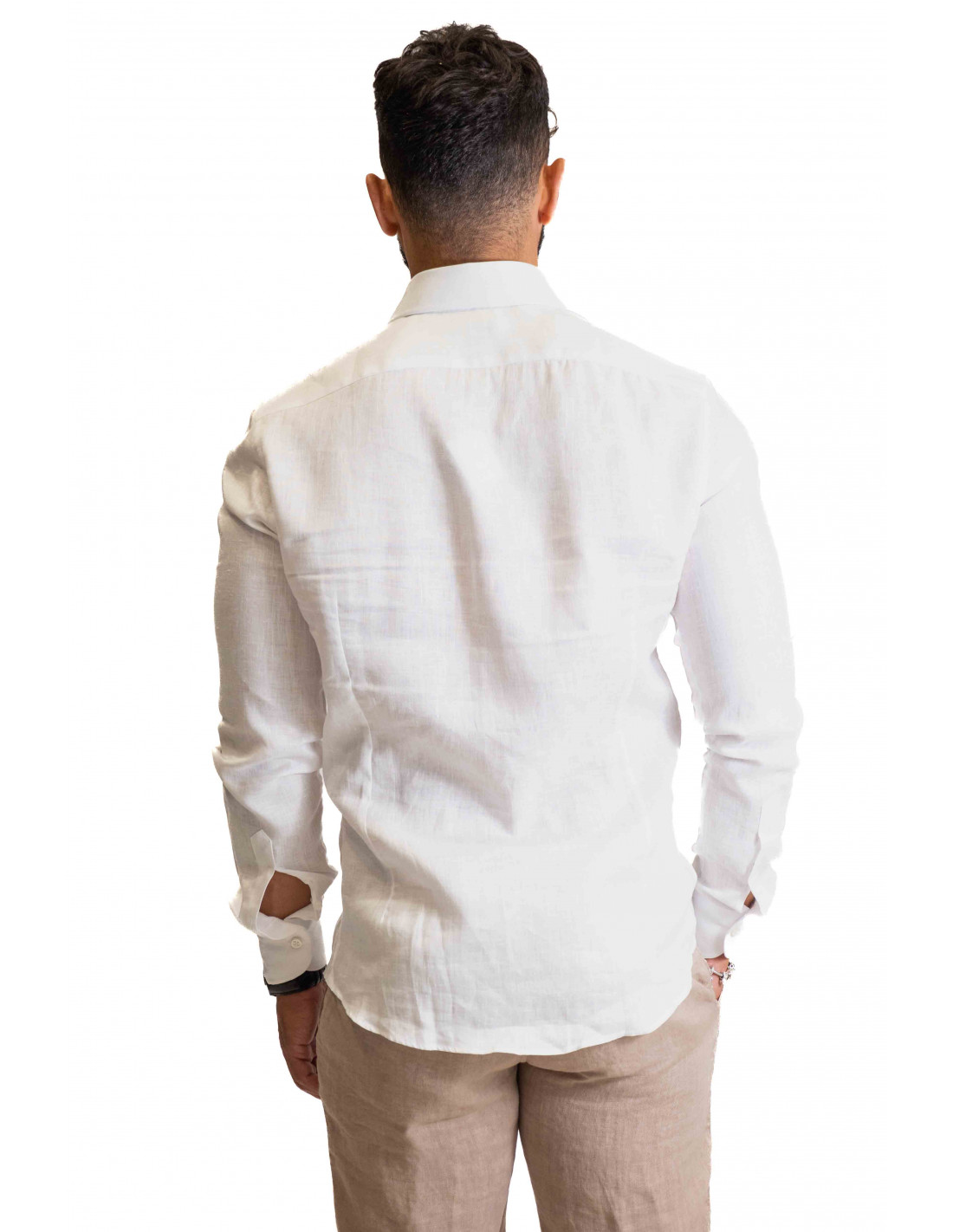 Camicia Filangieri - Lino Bianco