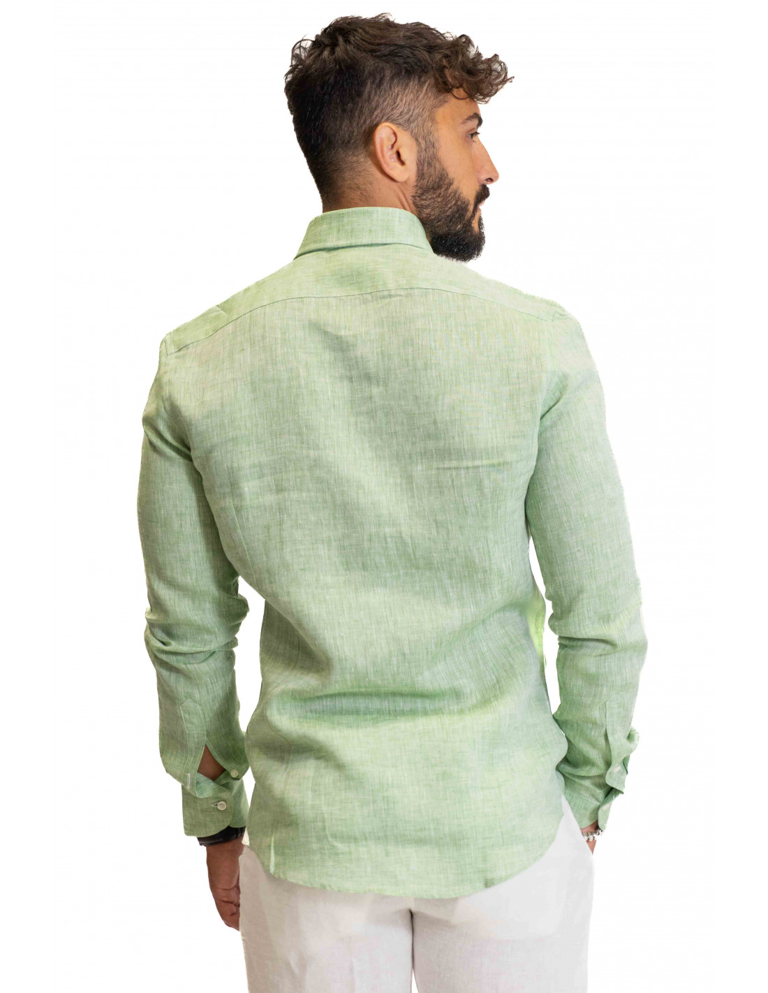 Camicia Filangieri - Lino Verde