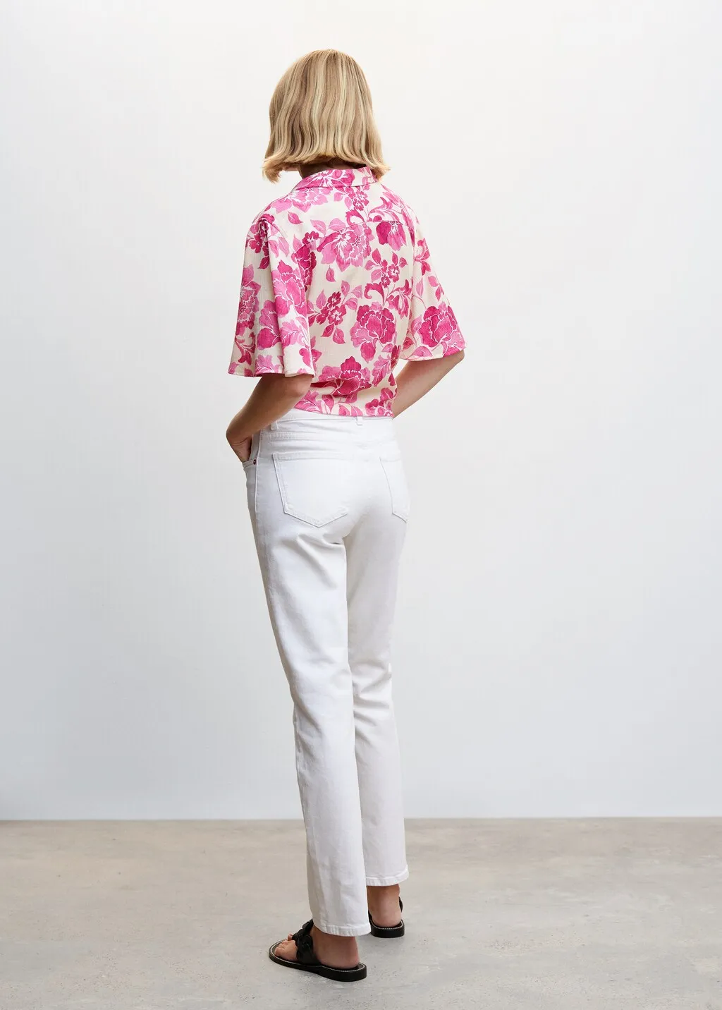 Camicia floreale nodo