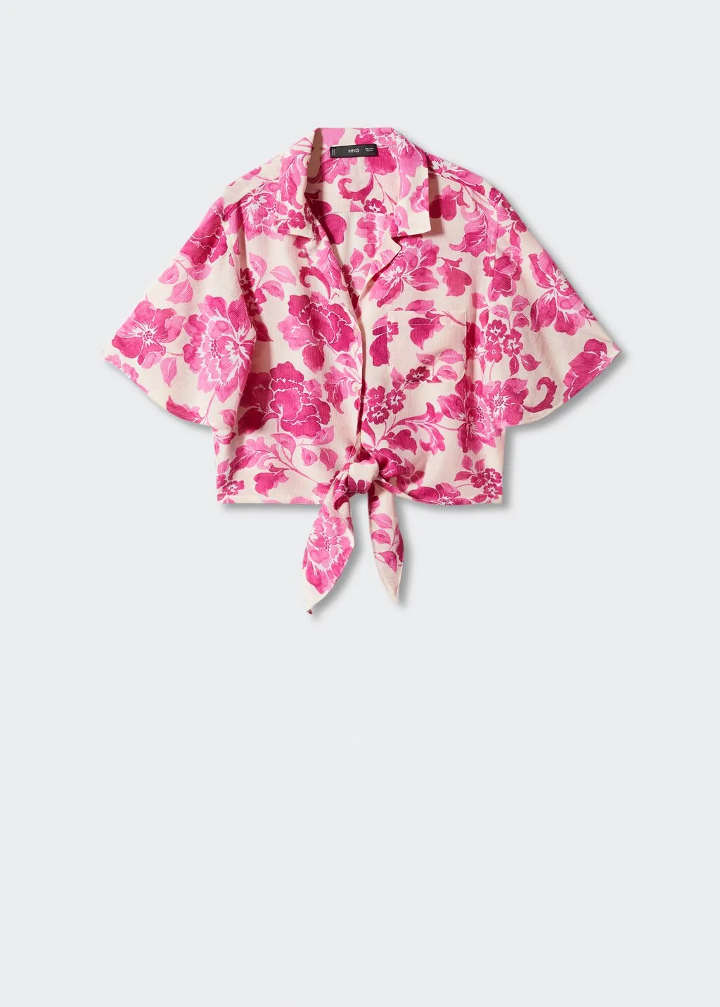 Camicia floreale nodo