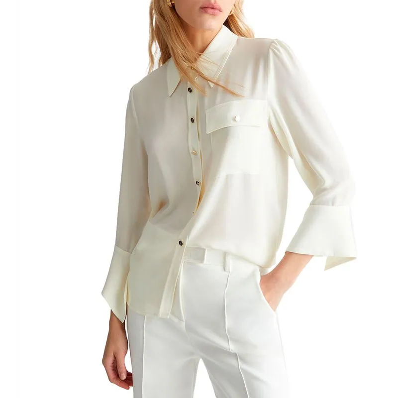 Camicia in georgette con taschino 