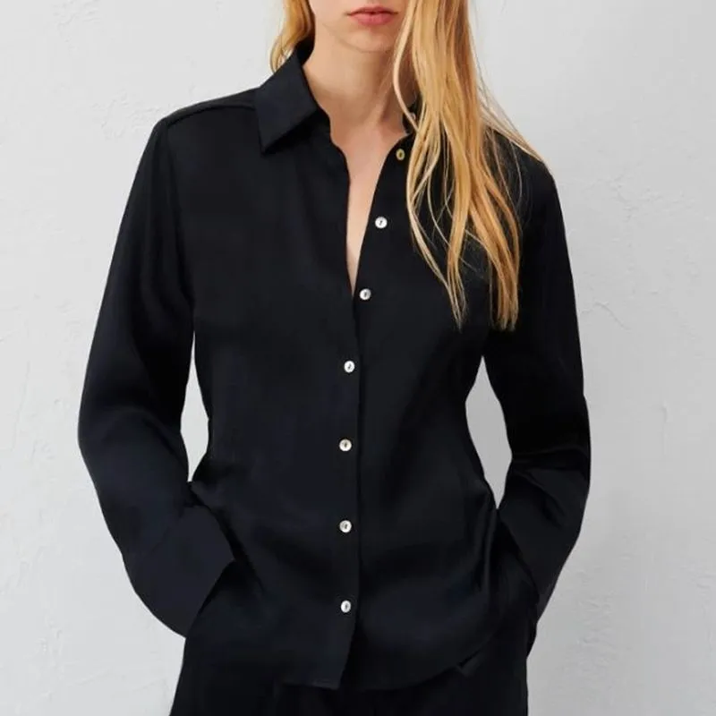 Camicia in raso di misto seta Palatin 
