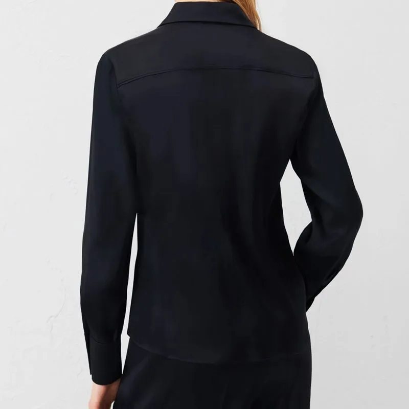 Camicia in raso di misto seta Palatin 
