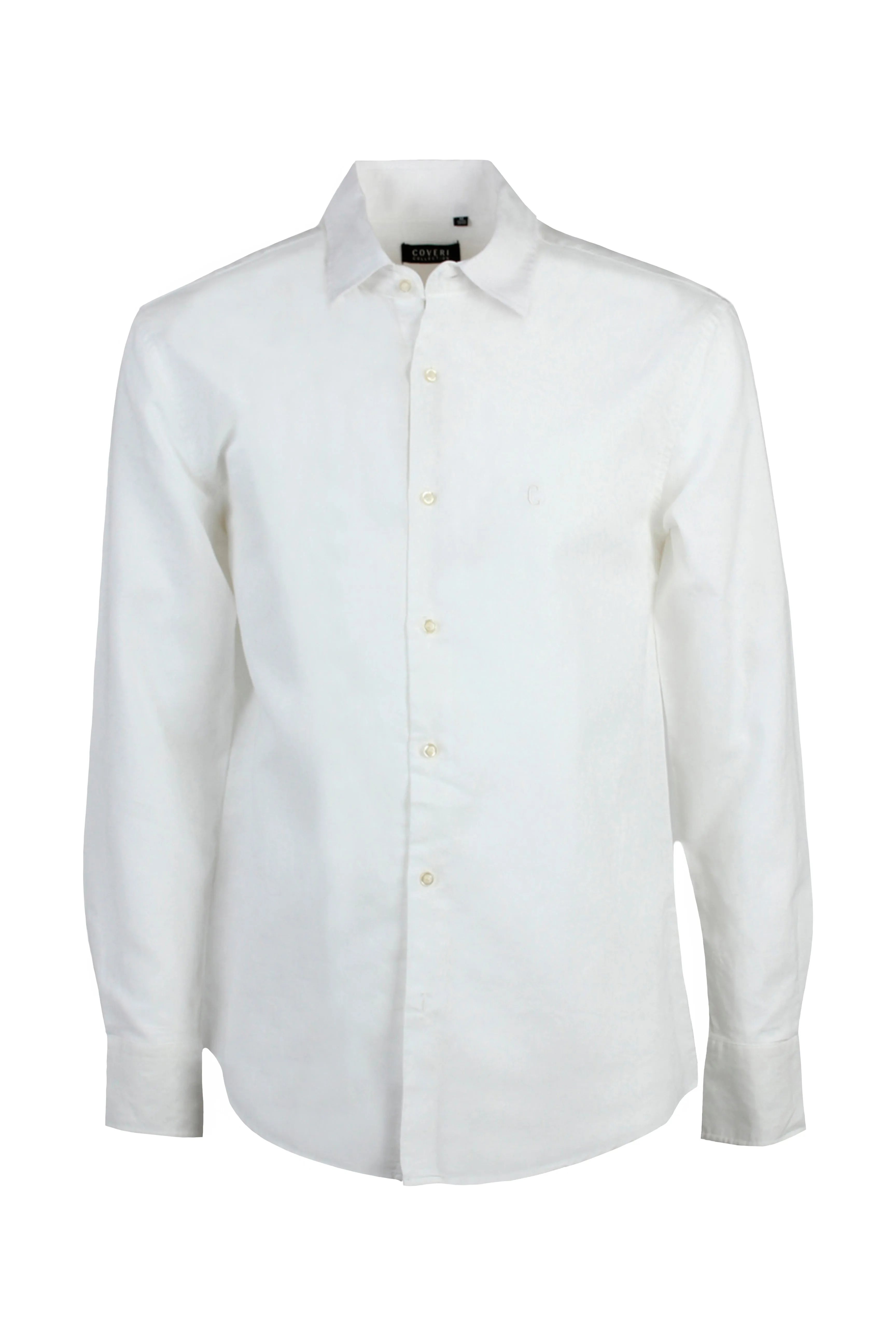 Camicia misto lino collo classico