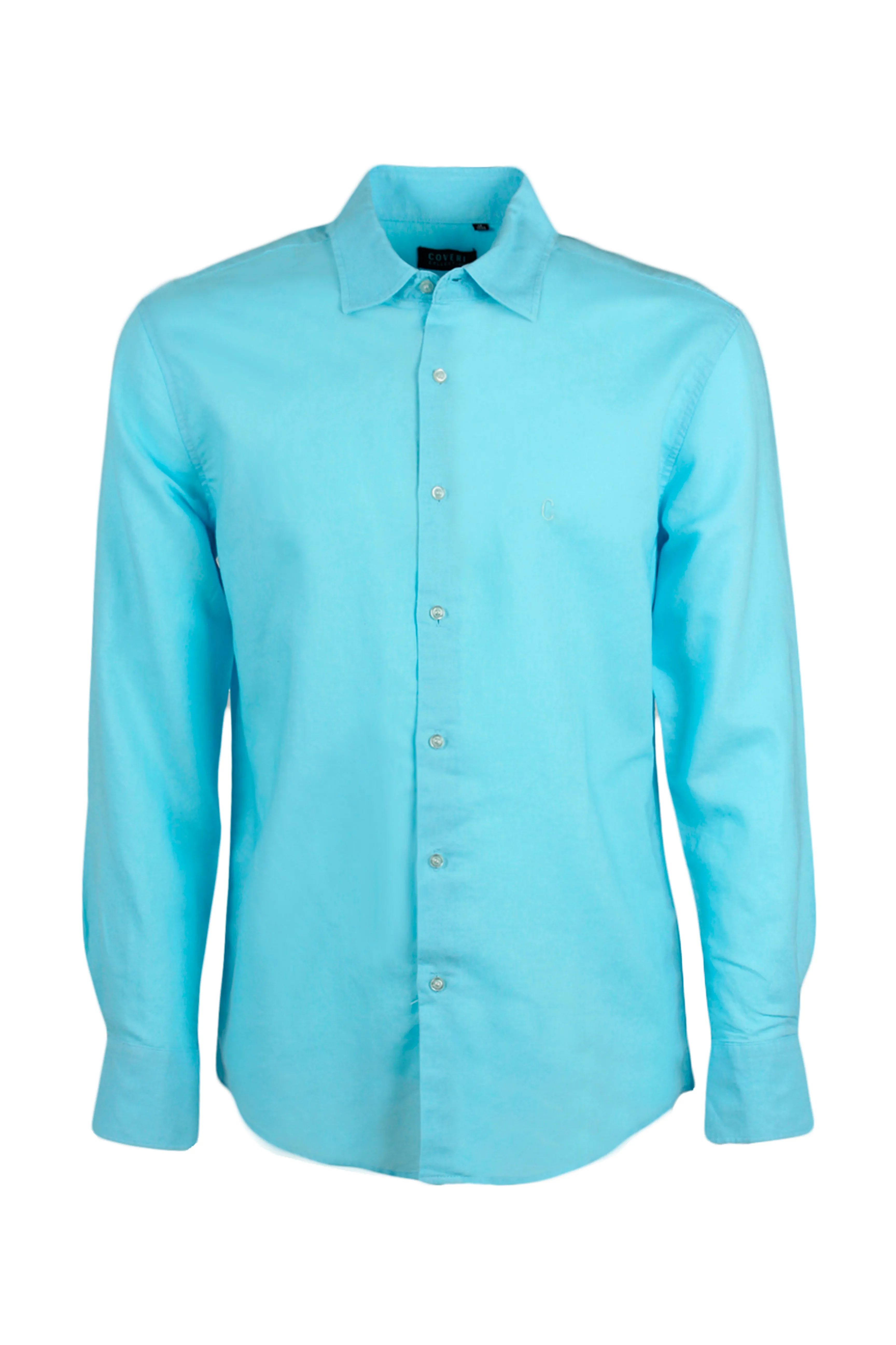 Camicia misto lino collo classico