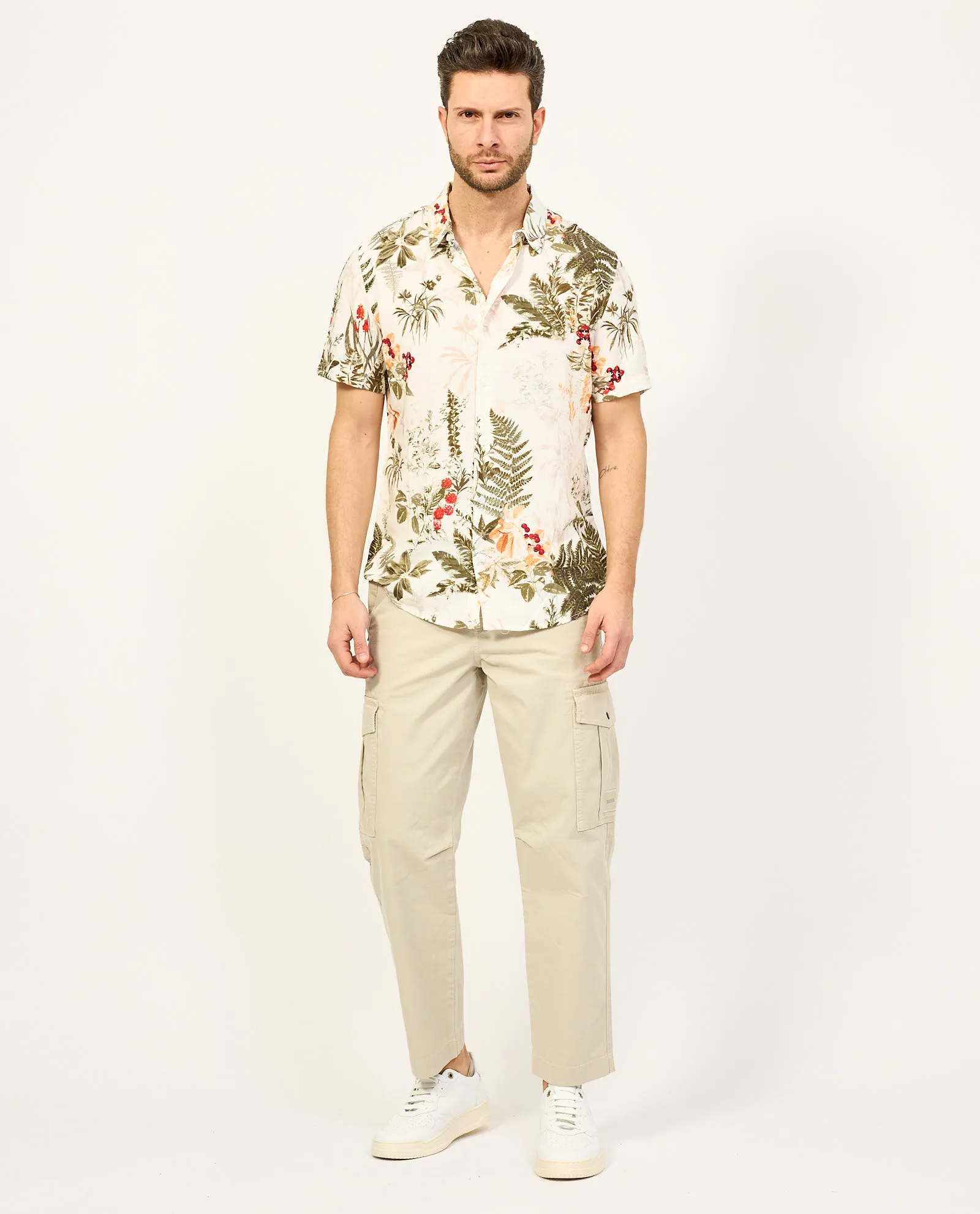 Camicia uomo Guess a fantasia floreale