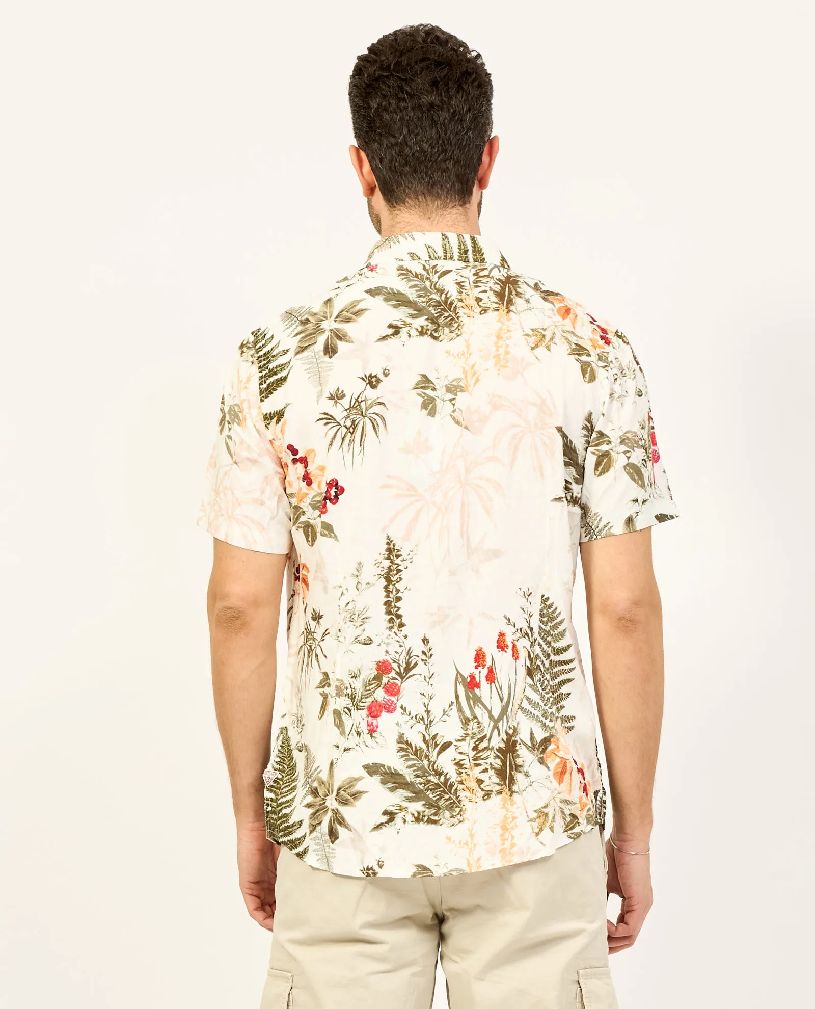 Camicia uomo Guess a fantasia floreale