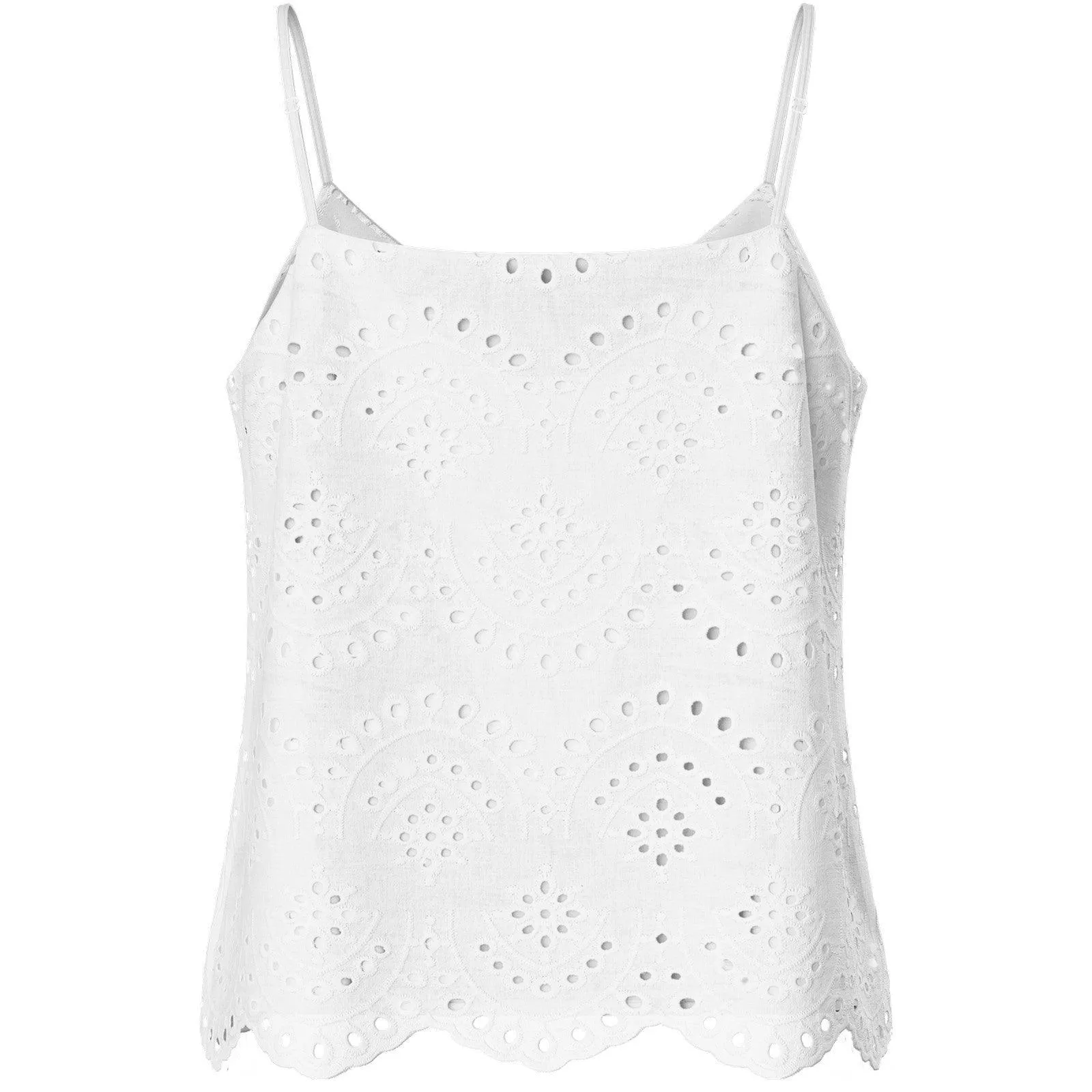 Canotte e top Donna Pieces - Pcvilde Strap Top Noos - Bianco