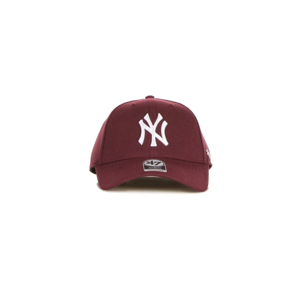 cappellino visiera curva uomo mlb mvp neyyan DARK MAROON/WHITE