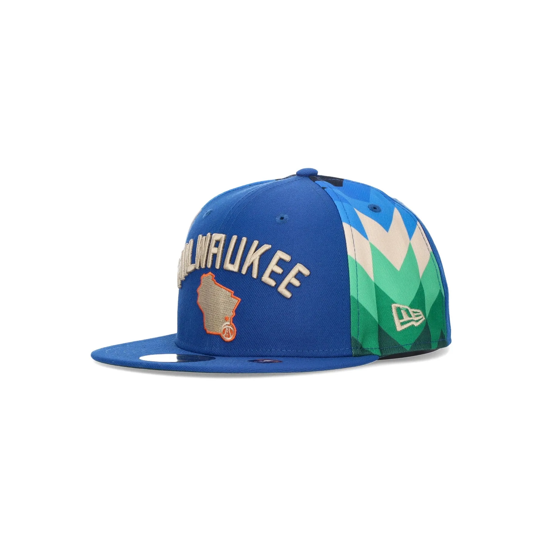 Cappellino Visiera Piatta Uomo Nba City Night 5950 Milbuc Original Team Colors