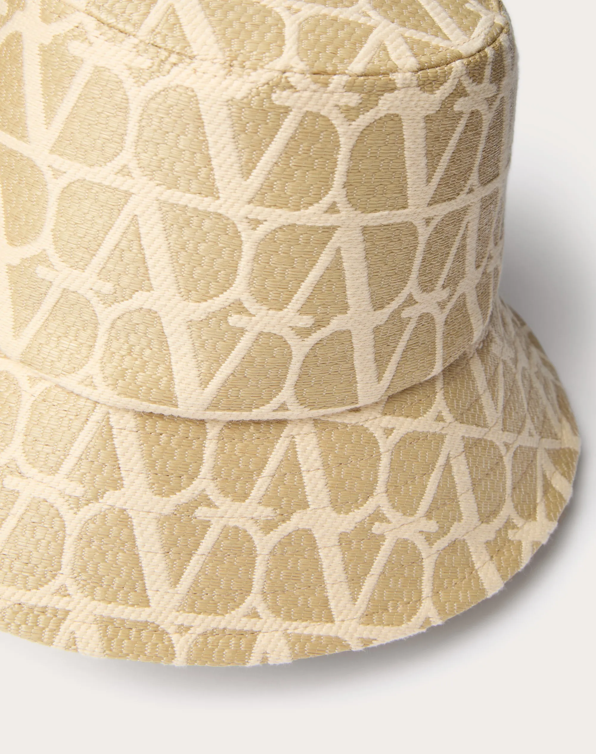 CAPPELLO BUCKET TOILE ICONOGRAPHE IN RAFIA