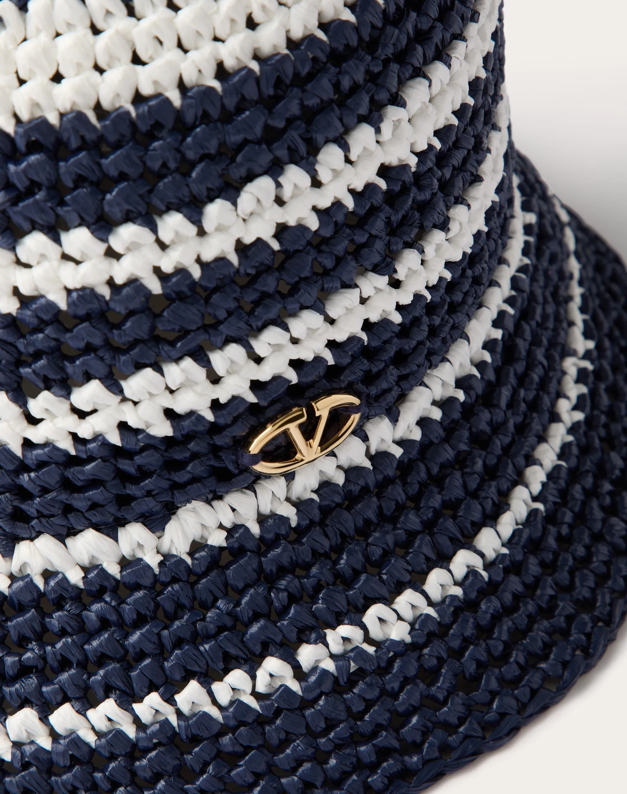 CAPPELLO BUCKET VLOGO THE BOLD EDITION IN RAFIA
