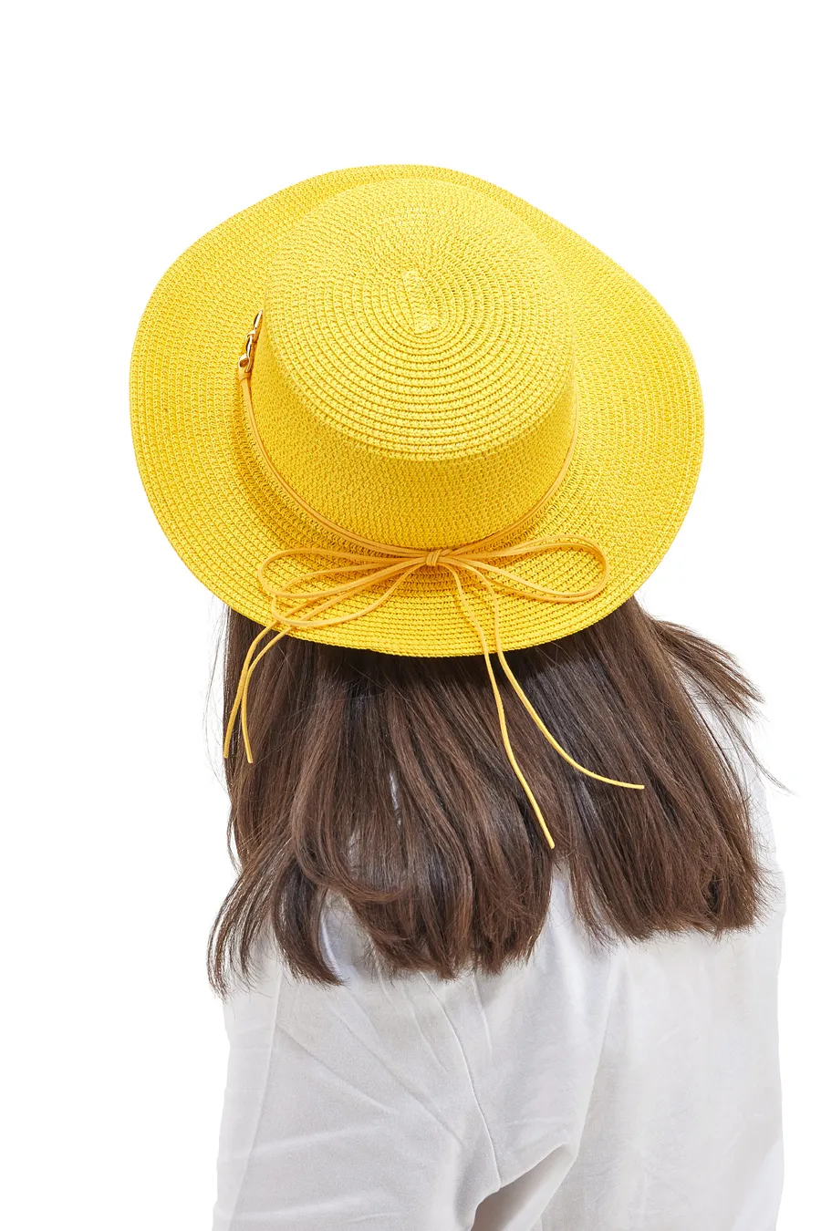 Cappello in Rafia Coveri Collection 230207 Giallo