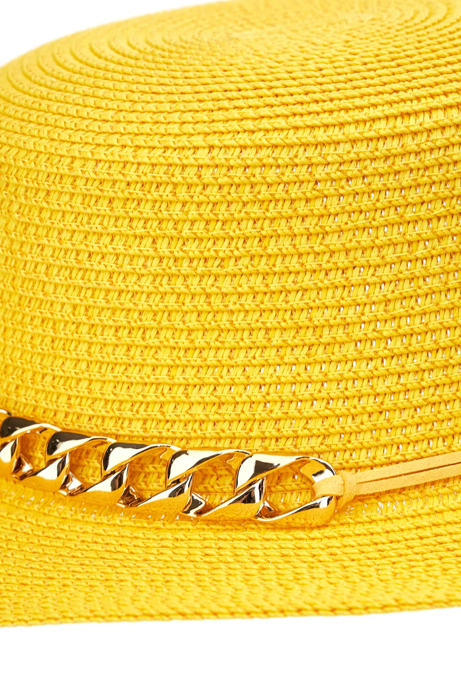 Cappello in Rafia Coveri Collection 230207 Giallo