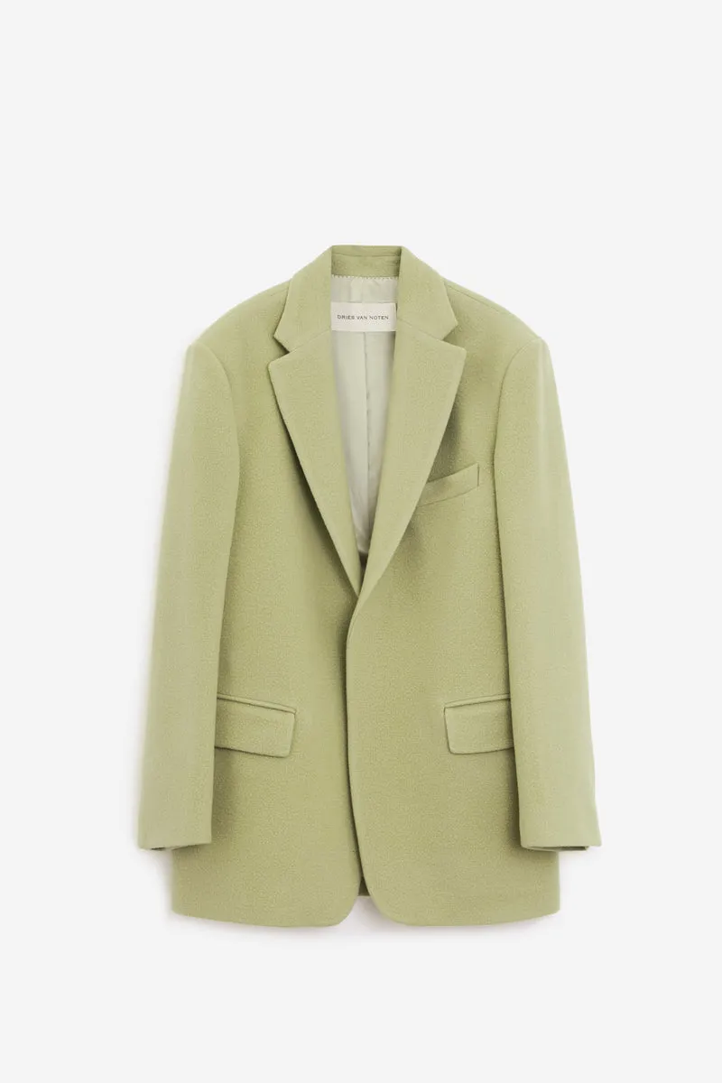 Cappotto BLUR in lana verde