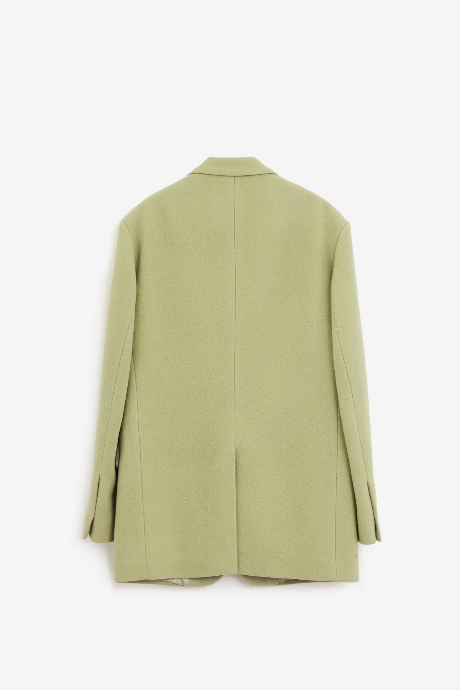 Cappotto BLUR in lana verde