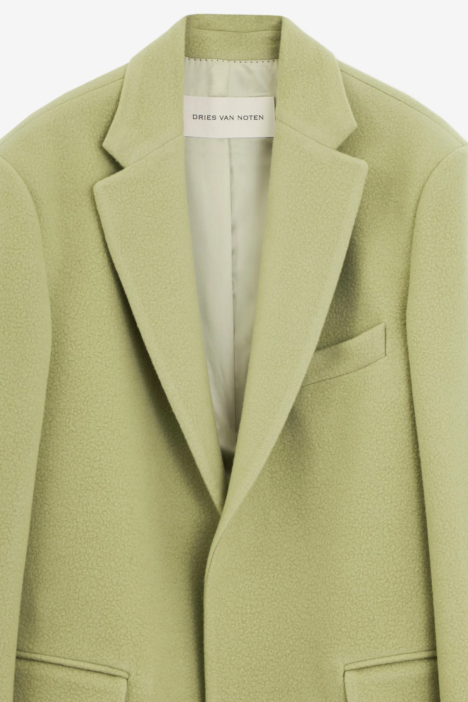 Cappotto BLUR in lana verde