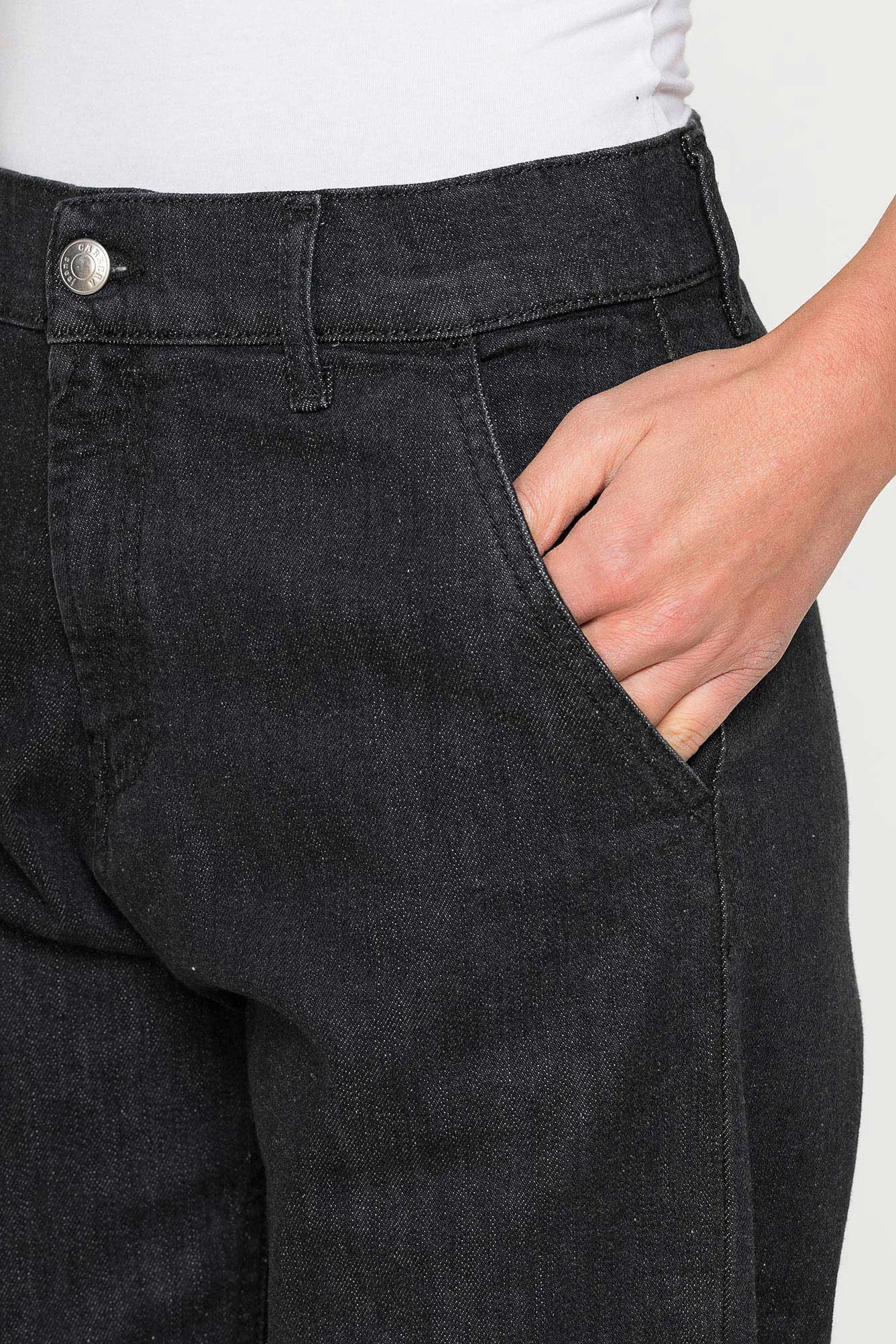 Carrera  ---------    ------------Jeans carrot - Denim nero