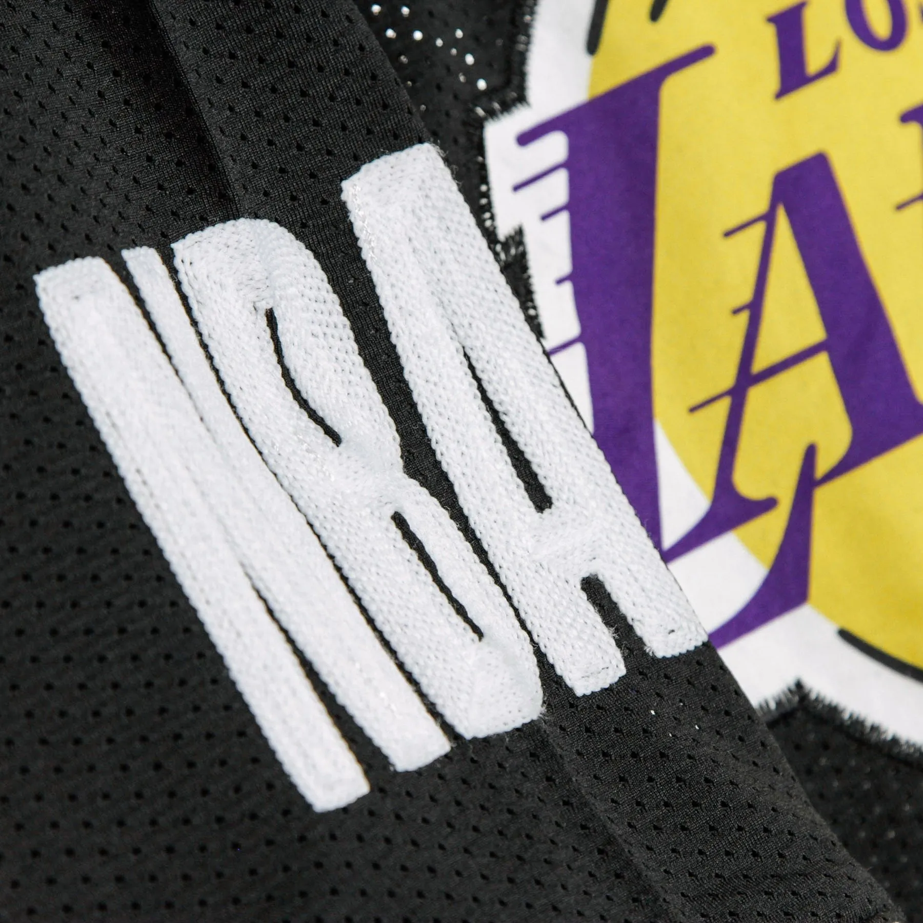 Casacca Girocollo Uomo Nba Oversized Applique Tee Loslak Black/original Team Colors