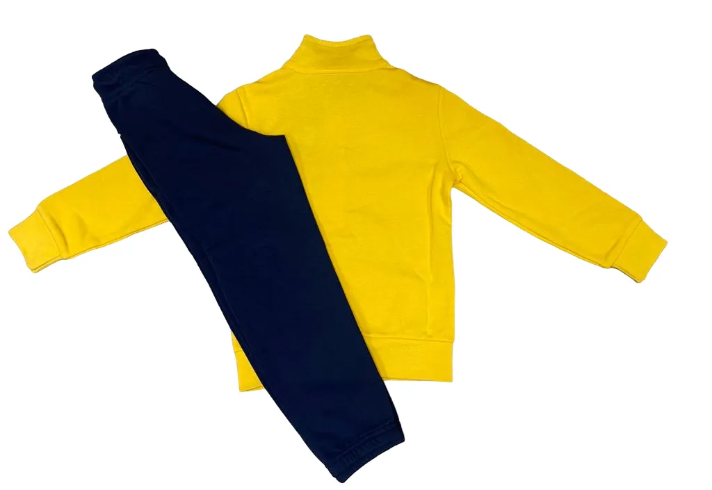 Champion Tuta da bambino Legacy Sweatsuit Powerblend Graphic 306381 YS043 MIY yellow-blu