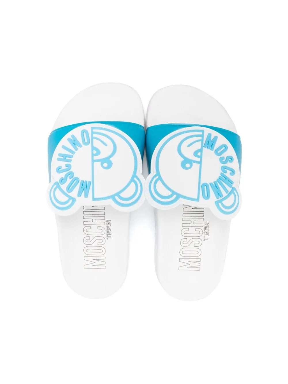 Ciabatte slides con applicazione Teddy Bear