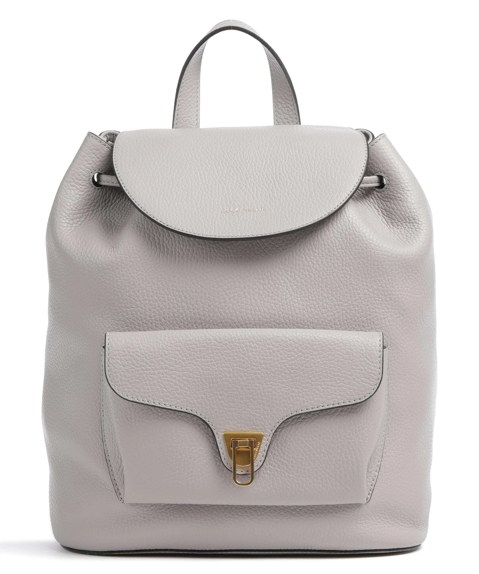  Coccinelle Beat Soft Zaino pelle granulata grigio  
